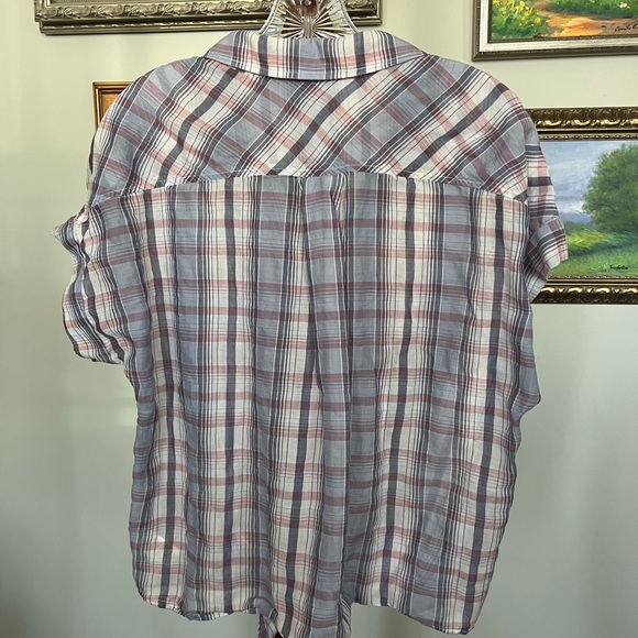 Anthro Cloth & Stone Liya Tie Waist Shirt - Picture 9 of 13